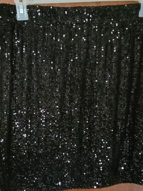 Maurices Black Sparkle Skirt